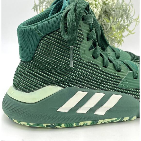 Adidas mens Green Pro Bounce 2019 Basketball sneakers M 6.5/wom 8 ART G26168 - Picture 16 of 16